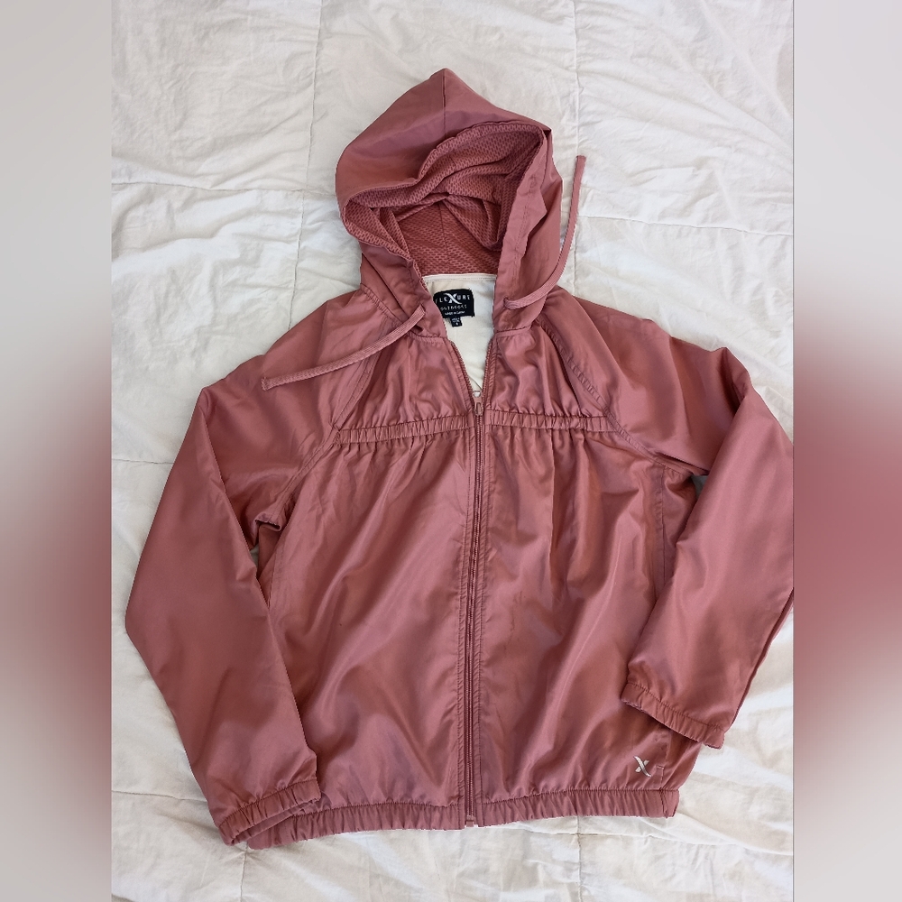 Pink Hooded Women's Jacket